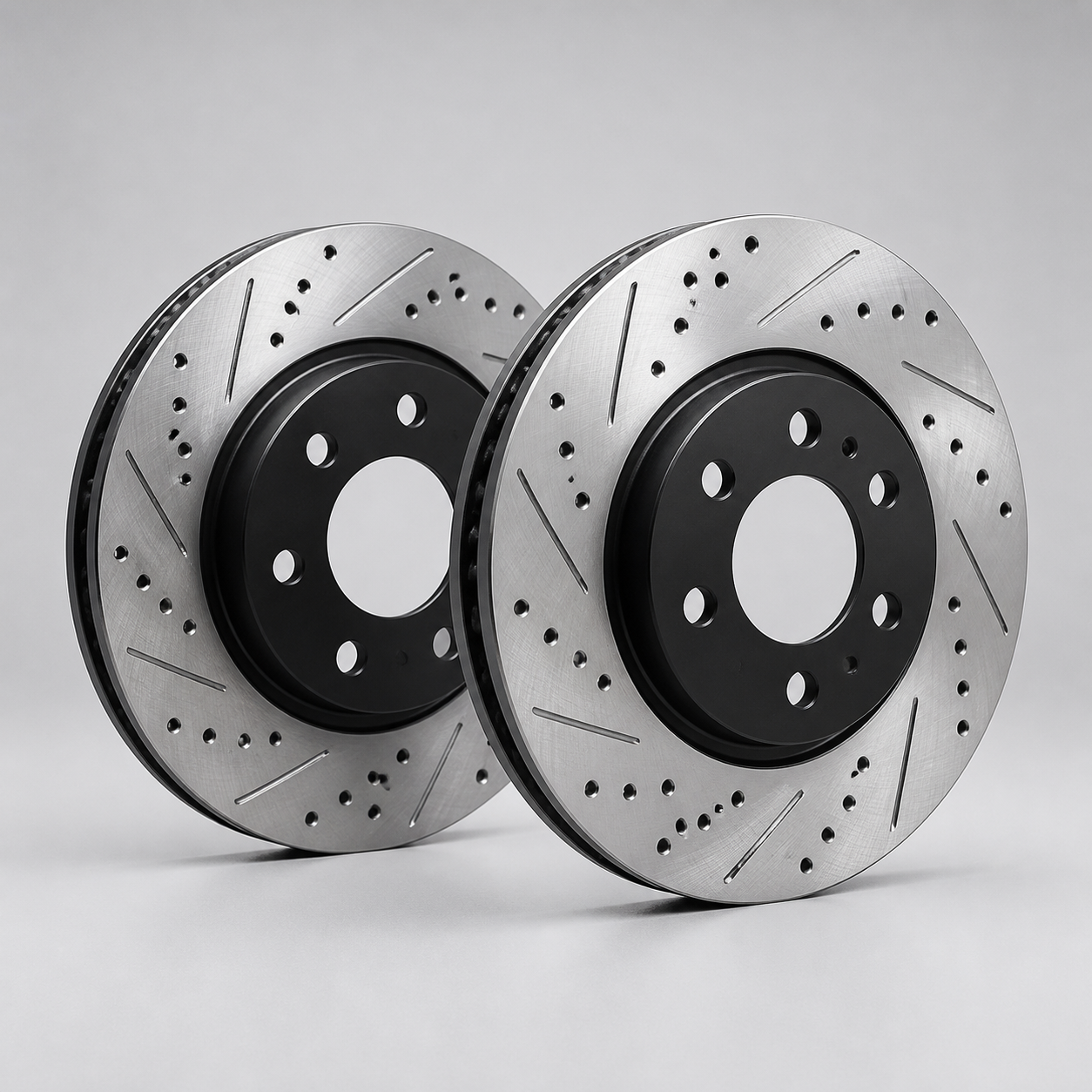 Matched pair of performance brake discs