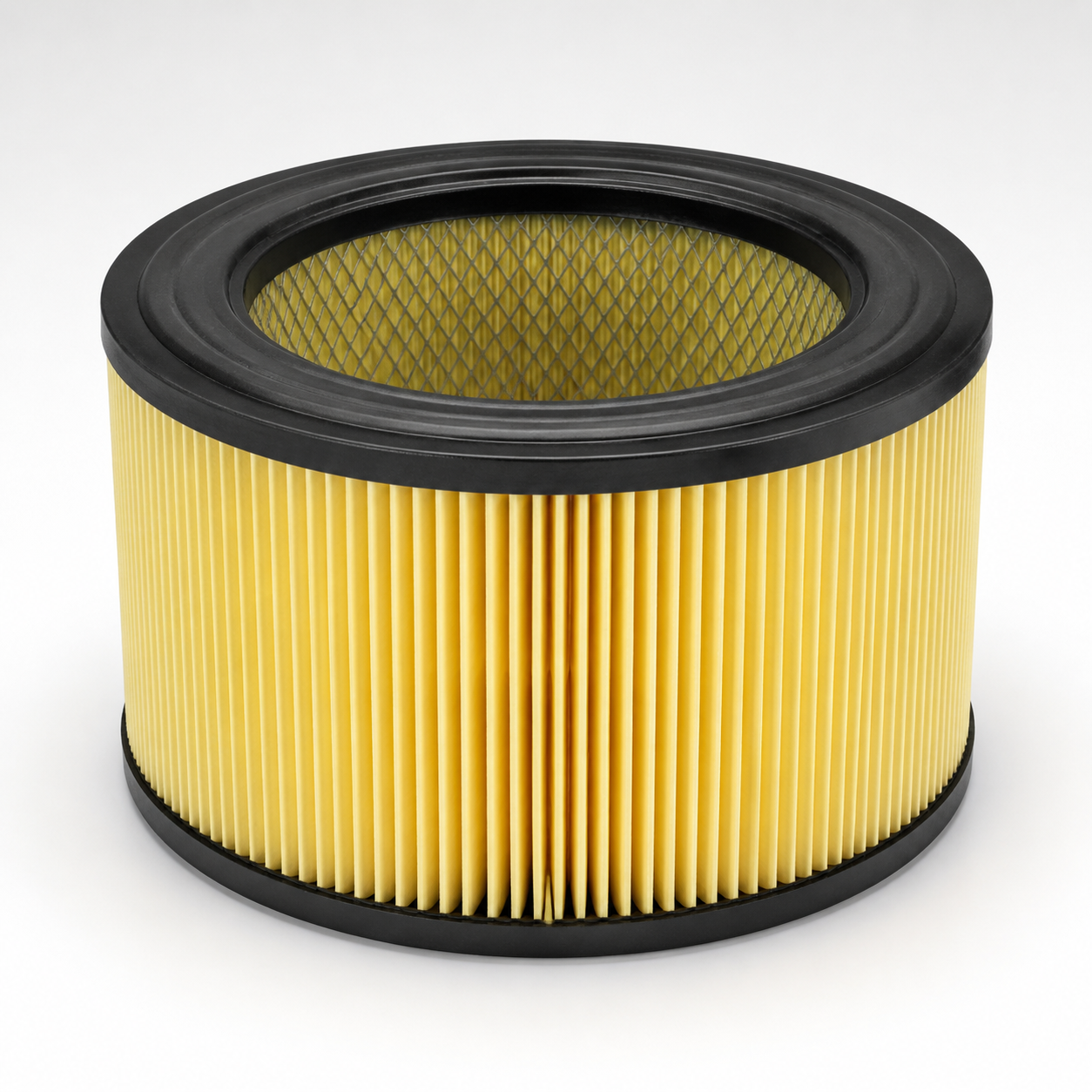 Round heavy-duty engine air filter