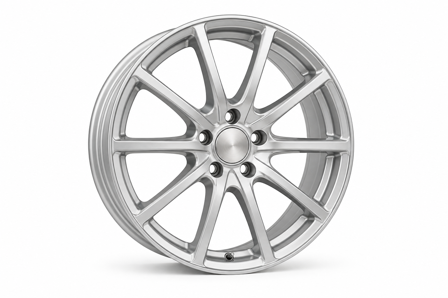 Cast aluminum alloy wheel