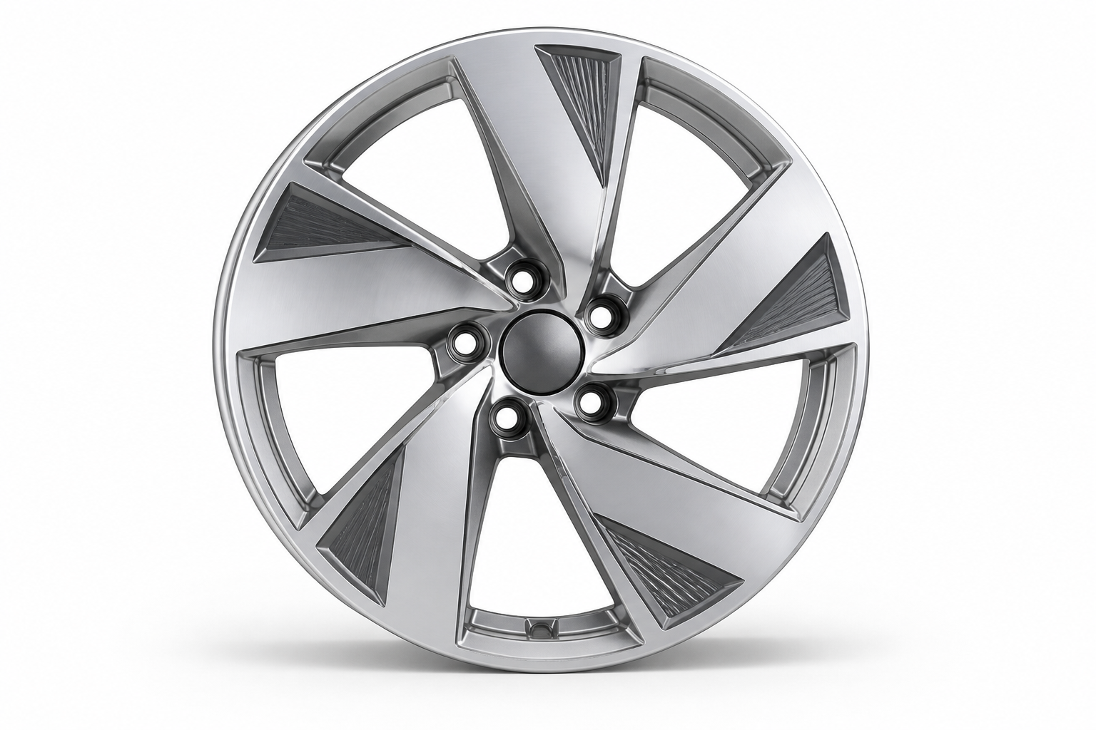 Aerodynamic EV-style alloy wheel